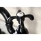 Kingston Brass Bridge Bathroom Faucet with Brass PopUp, Matte Black KS7970TX - alternate 3